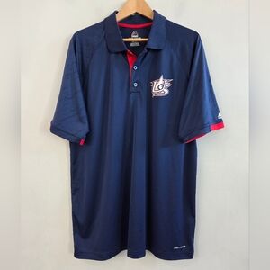Majestic Coolbase Team USA Baseball WBC Blue Polo Shirt Performance Men's XL